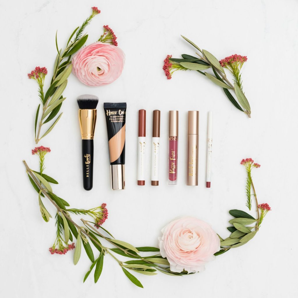 women's assorted cosmetics