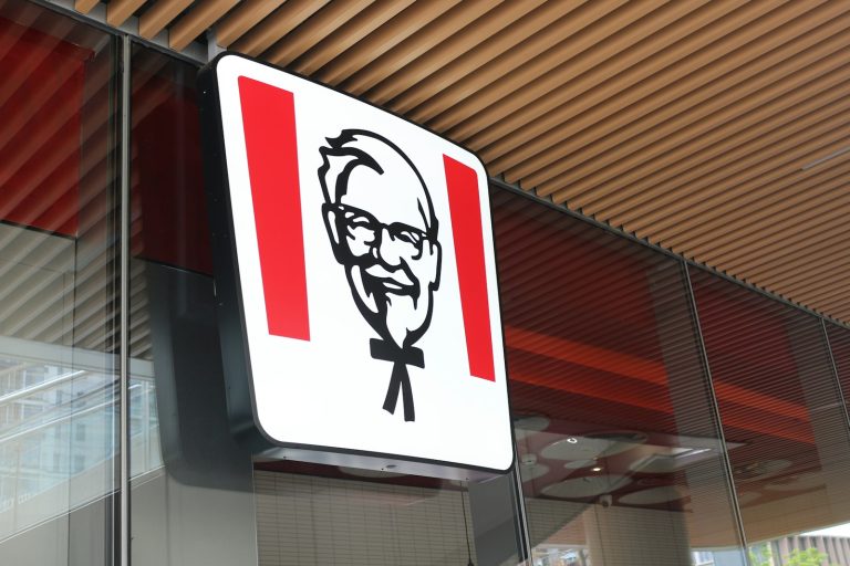 a sign with a picture of a man on it